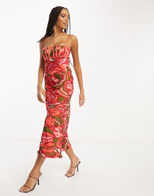Vestido tipo hot sale midi