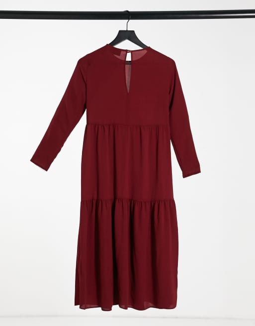 Asos vestido granate shop