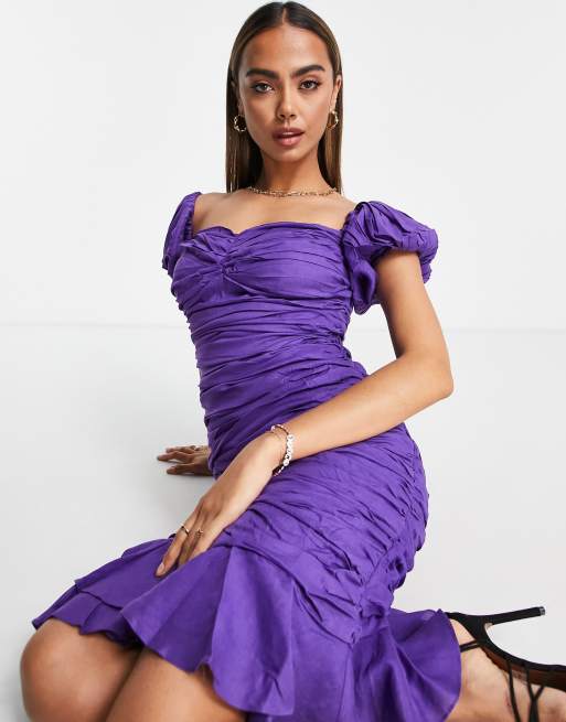 Vestido discount midi morado