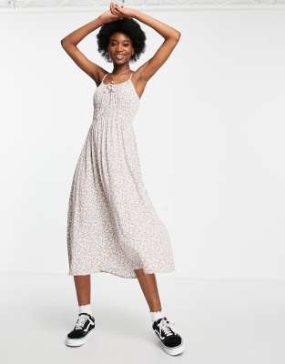 Vestido midi multicolor con estampado floral de tirantes de & Other Stories - MULTI