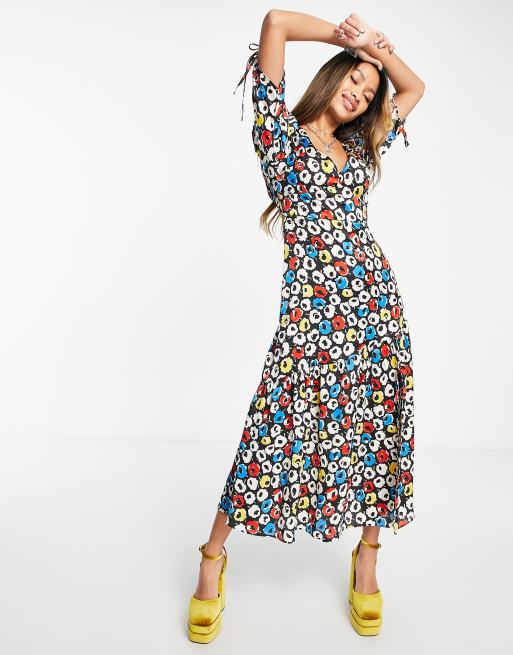 Vestido midi retro store