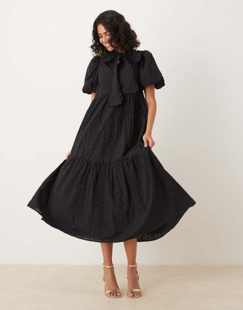 Vestido midi negro con lazos de Sister Jane - view 1