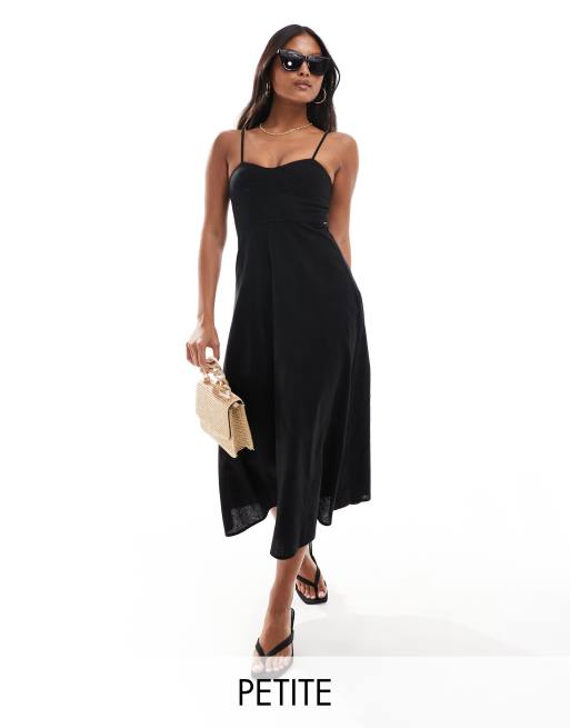 Vestido midi negro Pippem de Nobody's Child Petite