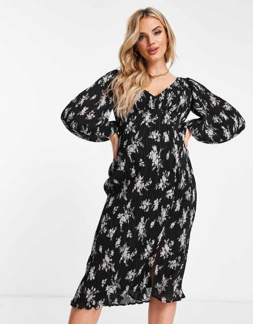 Vestido blanco y negro asos hot sale