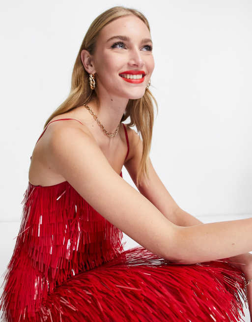 Vestido transparente de online asos