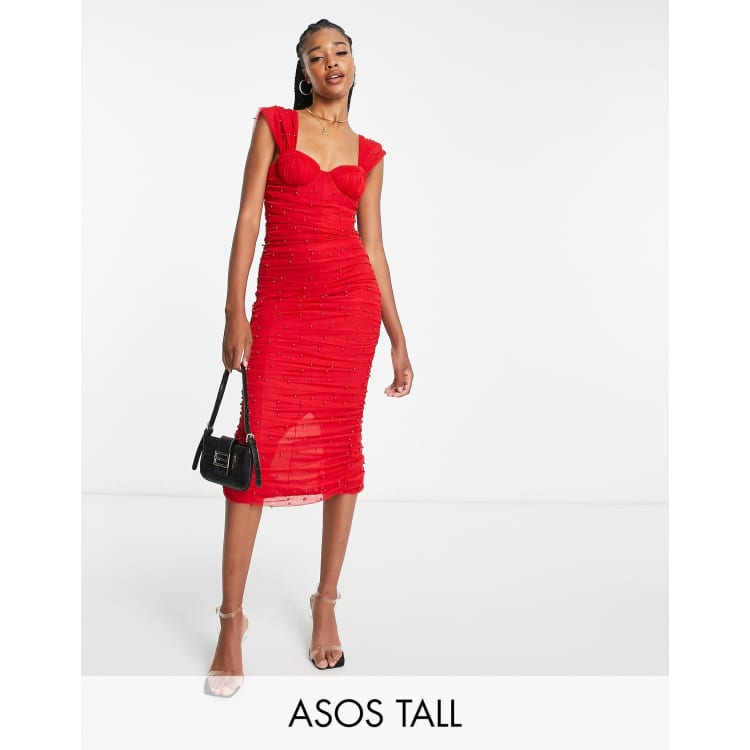 Asos best sale vestidos rojos