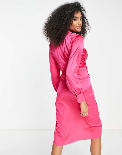 Vestido fucsia online asos