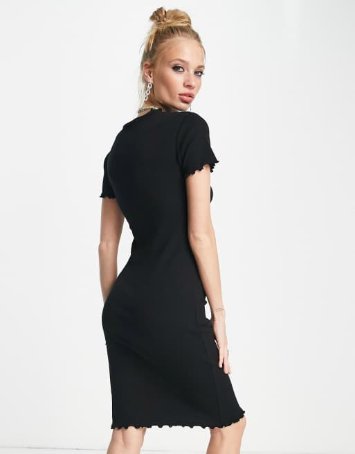 Vestido negro online entallado