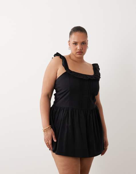 Vestido playero corto negro de Esmée Curve - view 1