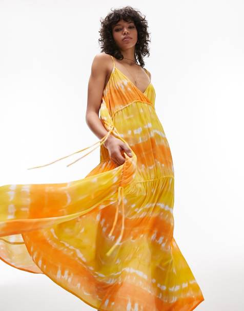 Mango vestido tie discount dye