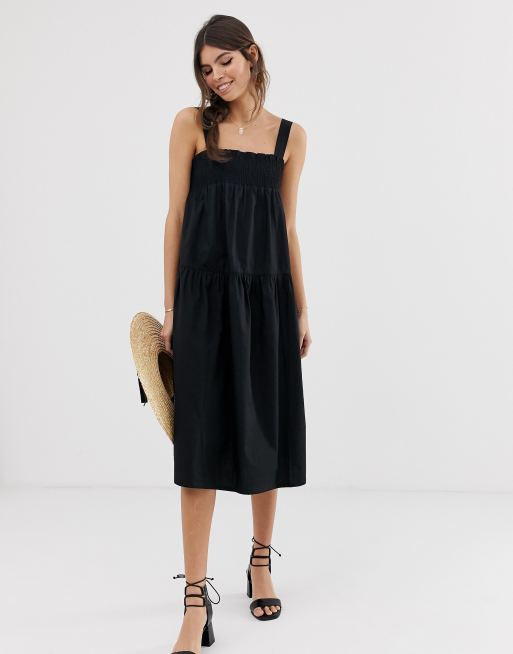 Vestido playero de corte en de ASOS DESIGN |