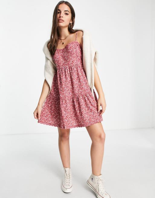 Vestido rosa amplio estilo babydoll de Aeropostale