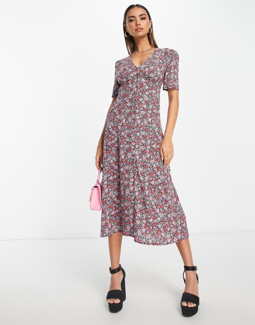 Vestido rosa con estampado de florecitas Alexa de Nobody's Child 