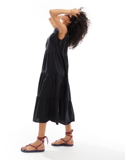 Vestido semilargo negro Rosalind de Nobody's Child - view 1