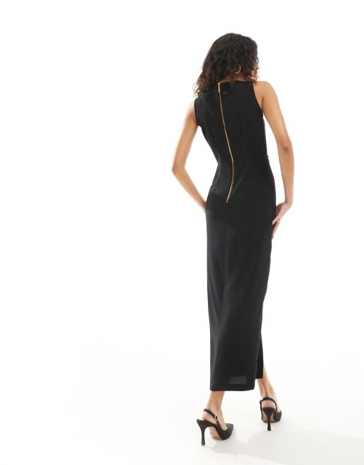 Vestido semilargo negro sin mangas de Closet London , 4 de 4