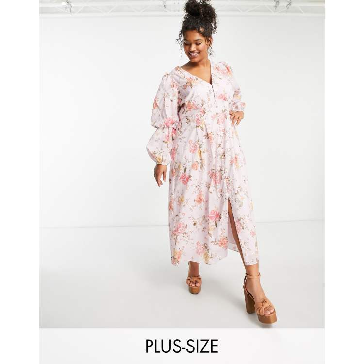rosado con escalonadas y botones de New Curve | ASOS