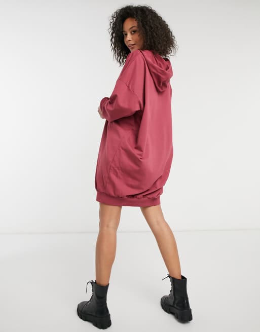 Vestido sudadera online rojo