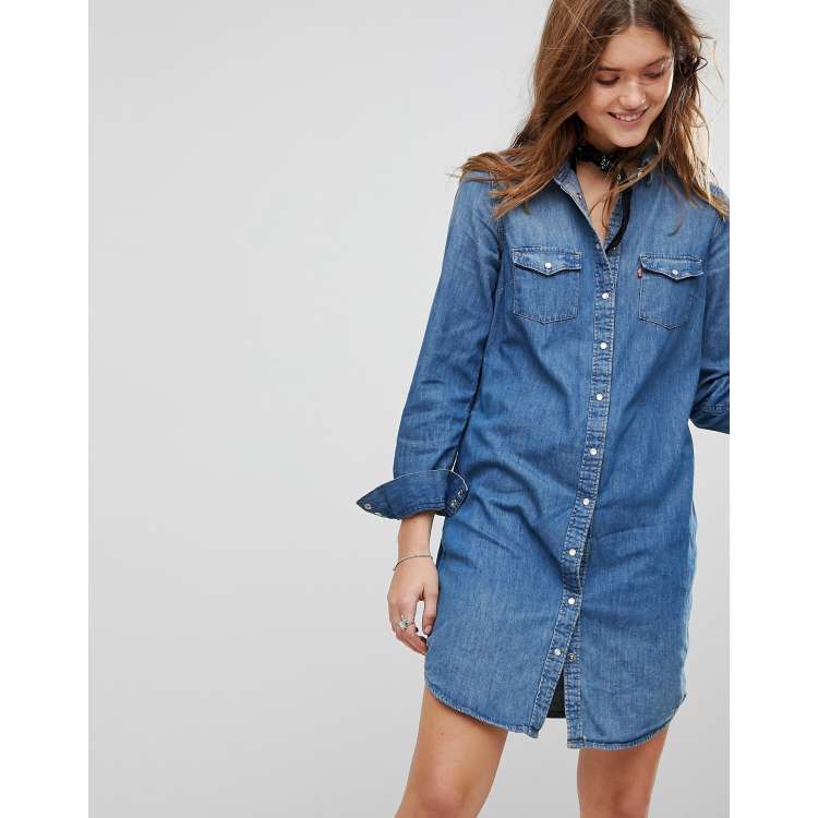 levi's veda denim dress Veda Denim Dress - Black