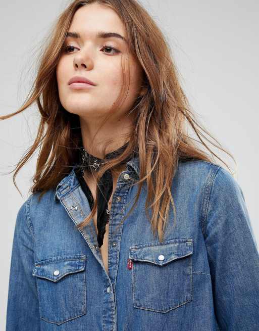 Vestido vaquero icónico estilo western de Levi's ASOS