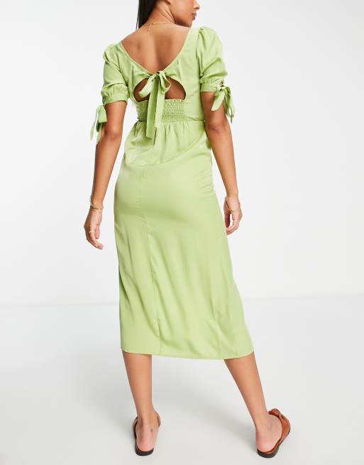 Vestido veraniego midi verde de The Frolic , 2 de 4