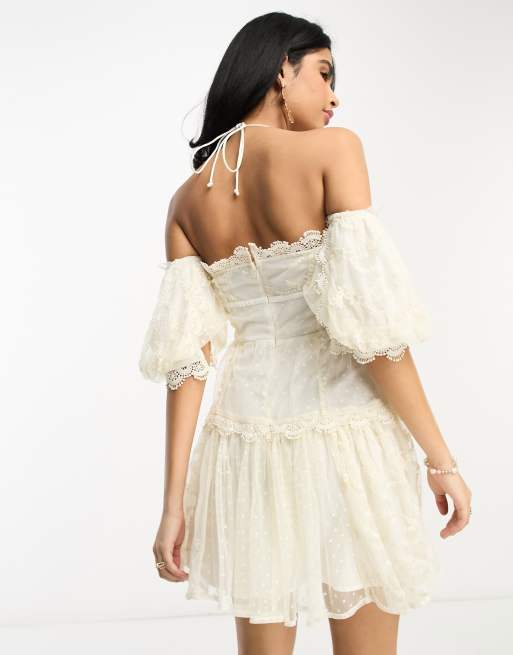 Vestidos color marfil cortos best sale