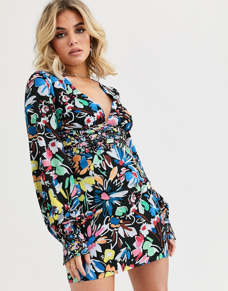 Vestire - Cape Fear - Mini-jurk met bloemenprint-Multi