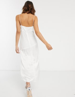 white midi beach dress