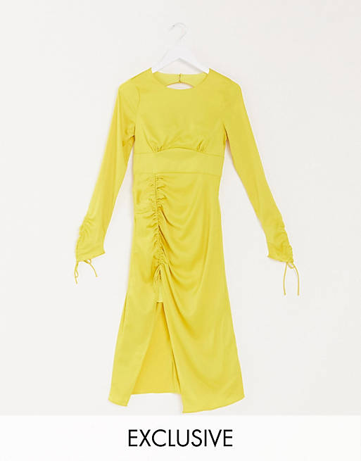 Vestire – Sweetest Thing – Cytrynowa sukienka midi, tylko w ASOS
