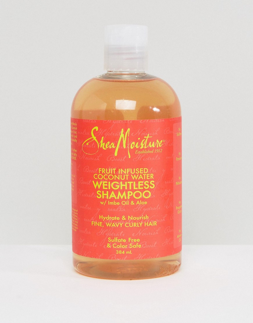 Vægtløs shampoo med frugtblanding og kokusnøddevand fra Shea Moisture-Ingen farve