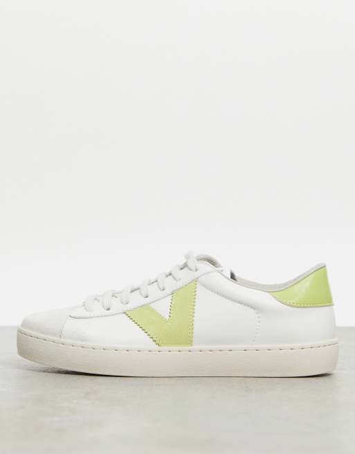 Victoria - Berlin - Baskets en cuir - Vert citron