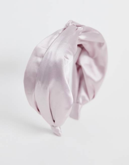 Vidt pandebånd med snoning foran i lyserød fra ASOS DESIGN, 2 af 4