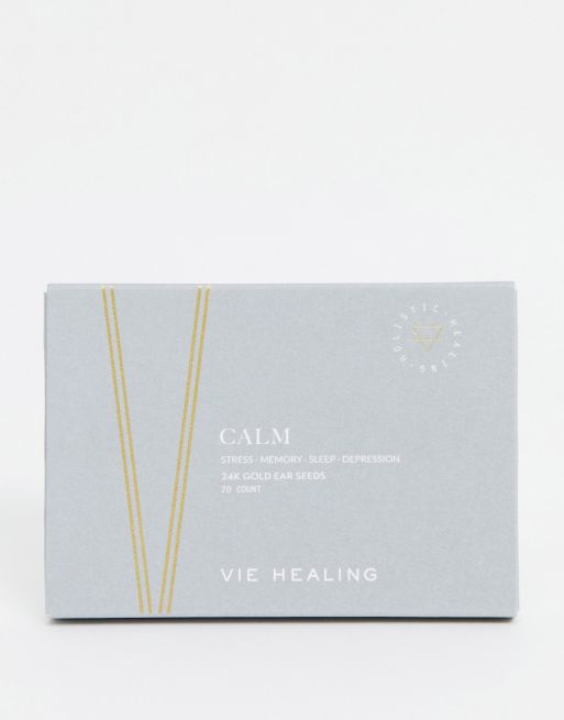 VIE Healing to Calm You – Zestaw do refleksologii ucha wykonany z 24-karatowego złota