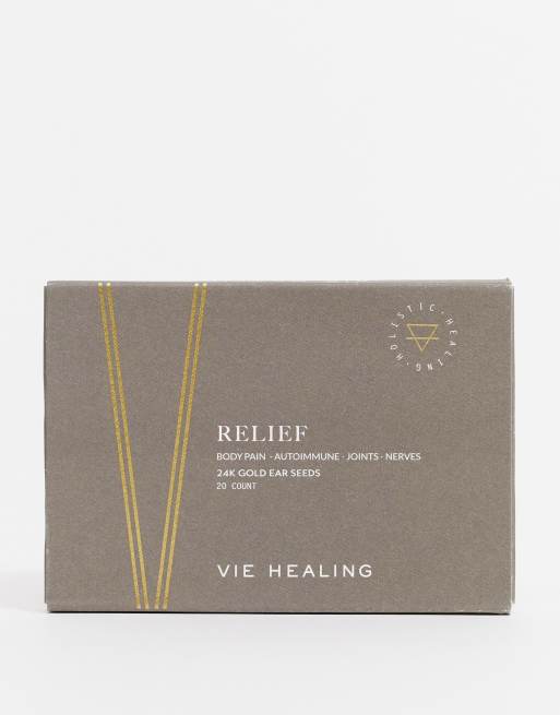 VIE Healing – to Relieve – Zestaw do refleksologii ucha z 24–karatowego złota