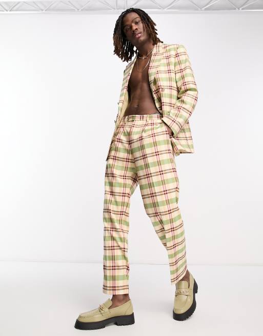 Asos hot sale plaid suit