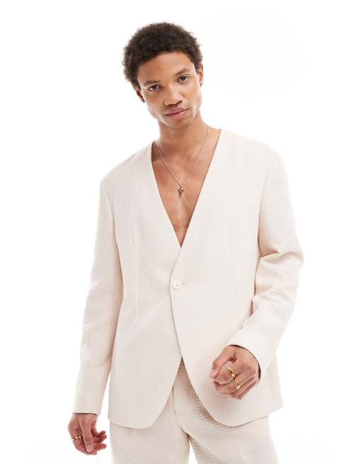 Viggo - Elanga - Oversized colbert in gebroken wit