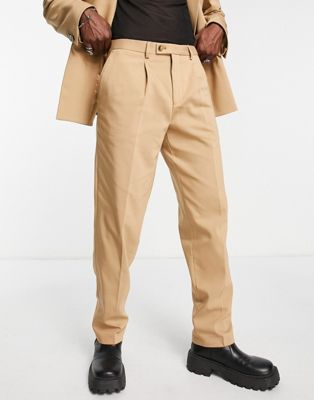 Viggo lavoi relaxed suit trouser in tan