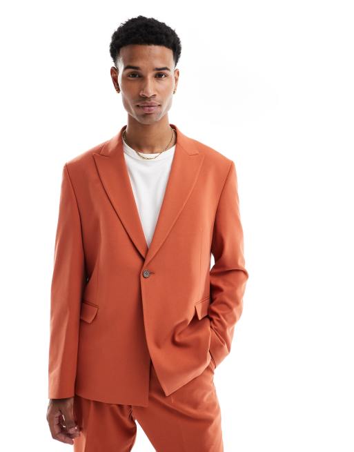 Viggo - Lavoir - Colbert in gebrand oranje, deel van co-ord set, 5 van 5