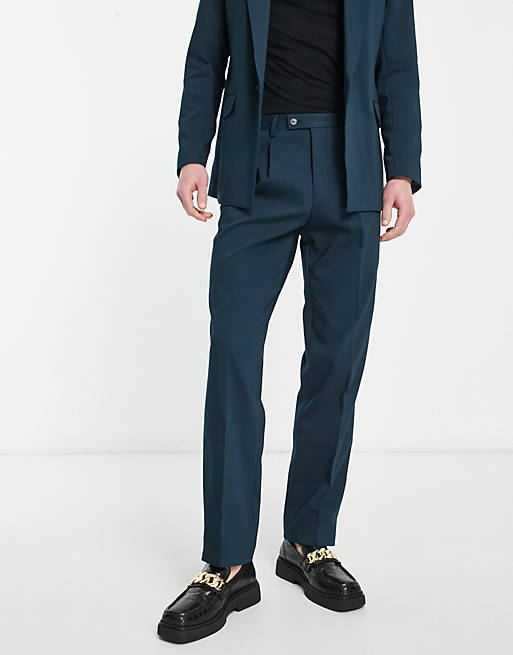 Viggo lavoir suit pants in petrol blue | ASOS