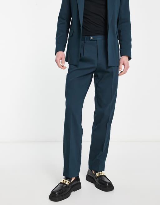 Viggo lavoir suit trousers in petrol blue