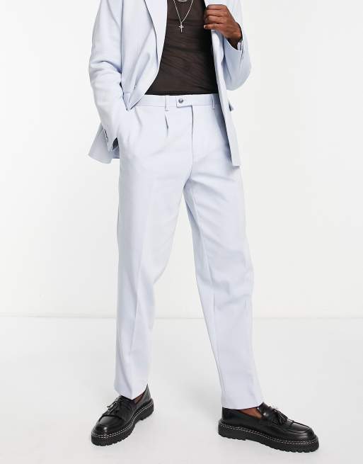Viggo - Pierre - Pantalon de costume droit décontracté - Bleu