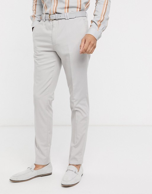 Viggo recycled polyester suit trousers with pocket detail in stone