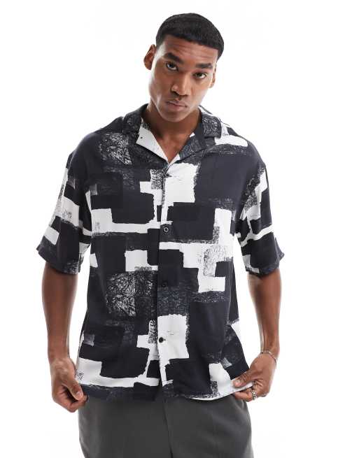 Viggo relaxed shirt in color block print