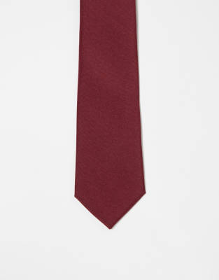 tie in burgundy-Red