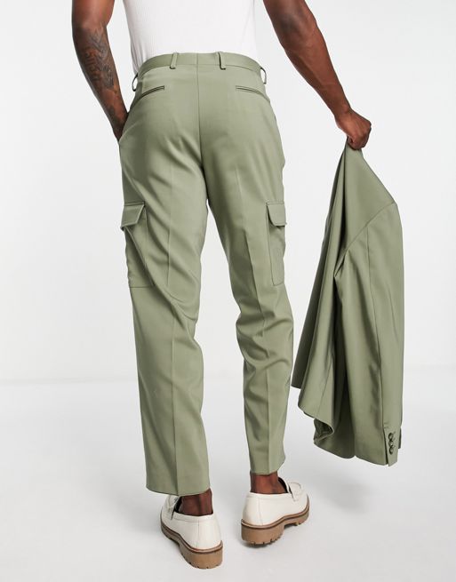 Gianni Kavanagh Khaki Regular Fit Cargo Pants