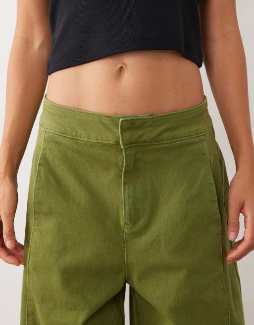 Vila Barrel-Leg-Jeans in Avocado, 5 von 5