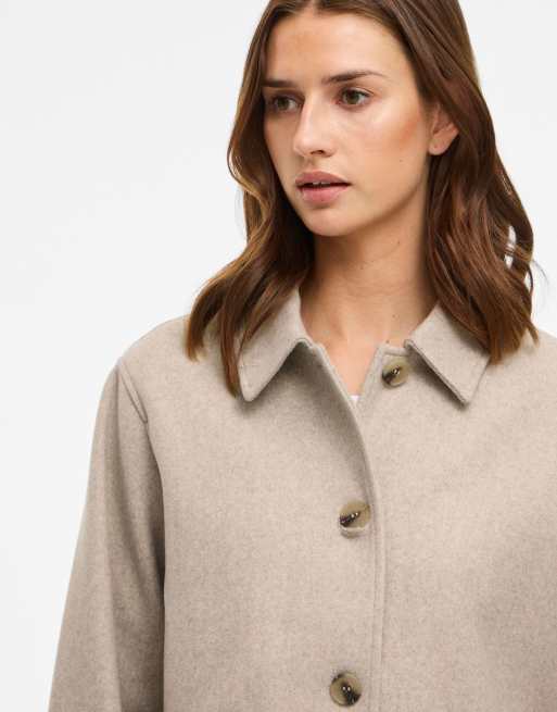 VILA – Beige, melerad jacka, 5 av 7