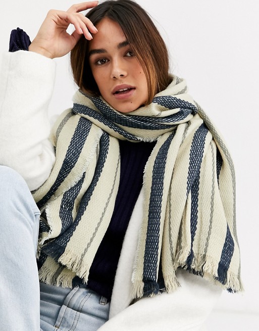 Vila blanket stripe scarf