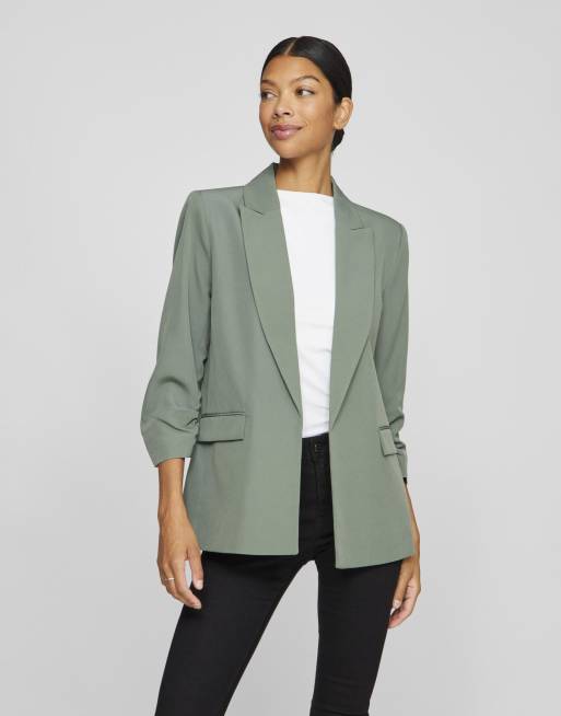 VILA - Blazer color corona d'alloro