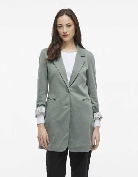 VILA - Blazer color corona d'alloro - view 1