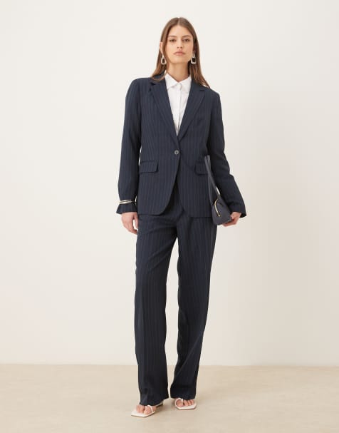 Pantalon Tailleur Femme Bleu Marine T38 - Marque Kiabi - Occasion Très Bon état (comme Neuf)